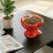 Show in main carousel: Happy & Polly Sculpted Apple Non-Skid Ceramic Cat Water Fountain & Bowl Set, 50-oz, Red slide 5 of 9