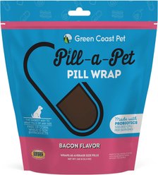 Green Coast Pet Green Coast Pet Pill-a-Pet Bacon Flavor Soft & Chewy Dog Treat, 4.2-oz bag