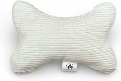 Our Green House Organic Bone Plush Dog Toy, White