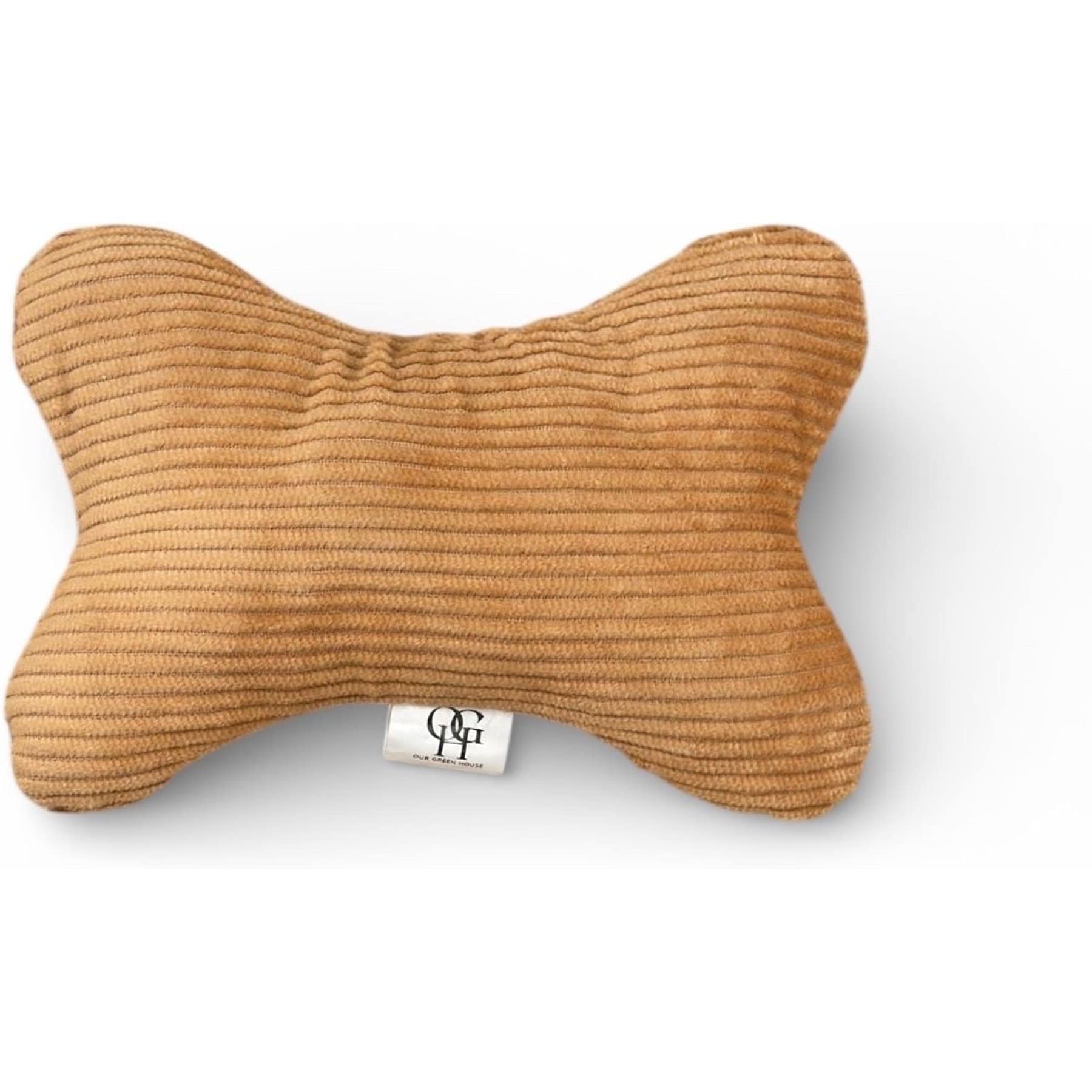 Our Green House Organic Bone Plush Dog Toy, Brown