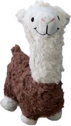 Our Green House Organic Stuffed Alpaca Dog Toy, Brown slide 1 of 2
