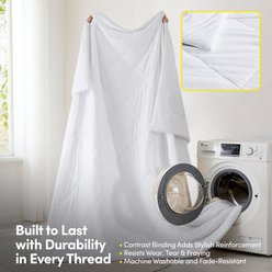 Sweet Home Collection Cooling Oversized All-Season Reversible Single Comforter, White, Full/Queen slide 2 of 5