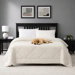 Sweet Home Collection Cooling Oversized All-Season Reversible Single Comforter, Beige, Full/Queen