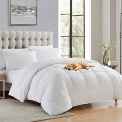 Sweet Home Collection Down Alternative All-Season Warmth Luxurious Plush Loft Comforter & Duvet Insert, White, King