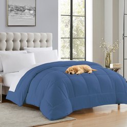 Sweet Home Collection Down Alternative All-Season Warmth Luxurious Plush Loft Comforter & Duvet Insert, Denim, King