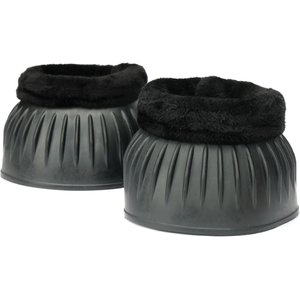 Shires Equestrian Products ARMA Fleece Topped Over Reach Horse Boots, 2 count, Black, Full