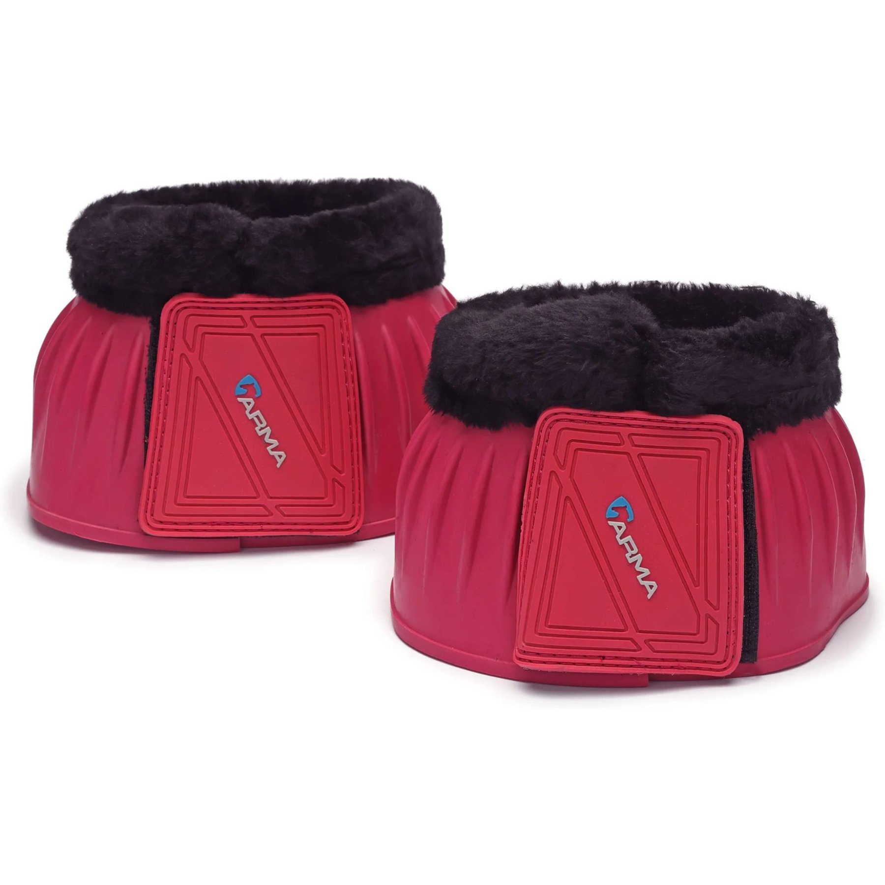 Shires Equestrian Products ARMA Fleece Topped Over Reach Horse Boots, 2 count, Pink, Full