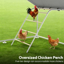 Xbrigh Large Canopy Style Outdoor Adjustable Frame Chicken Coop, 19.7 x 9.9 x 6.4-ft slide 2 of 7