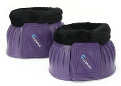Shires Equestrian Products ARMA Fleece Topped Over Reach Horse Boots, 2 count, Purple, XX-Full