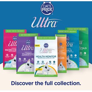 Ultra Micro Crystals Unscented Premium Non-Clumping Cat Litter, 5-lb Bag