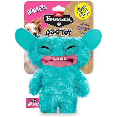 BONKERS BONKERS Fugglers Grin Grin Dog Plush Toy, 8-in