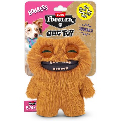 BONKERS BONKERS Fugglers Count Underoo Mcgoo Dog Plush Toy, Orange, 8-in