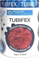 Aqua Natural Grain-Free Freeze-Dried Tubifex Fish Food, 0.42-oz tub