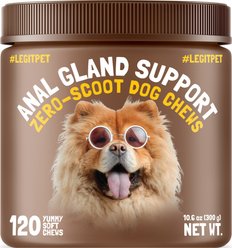 Legitpet Anal Gland Support Chews Supplement for Dogs, 120 count