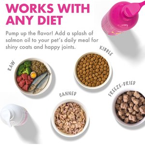 Legitpet Wild Caught Alaskan Salmon Oil Liquid Skin & Coat Supplement for Adult Dogs & Cats, 32-fl oz bottle