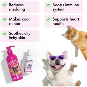 Legitpet Wild Caught Alaskan Salmon Oil Liquid Skin & Coat Supplement for Adult Dogs & Cats, 32-fl oz bottle