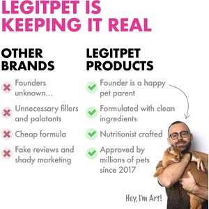 Legitpet Wild Caught Alaskan Salmon Oil Liquid Skin & Coat Supplement for Adult Dogs & Cats, 32-fl oz bottle