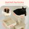 Show in main carousel: PAWZ Road Multi-Level 64-in Cat Tree Tower with 2 Soft Top Perches, 2 Caves & 5 Sisal Scratching Posts, Beige slide 7 of 10