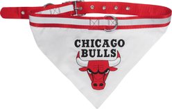 Pets First NBA Chicago Bulls Dog Collar Bandana, Large