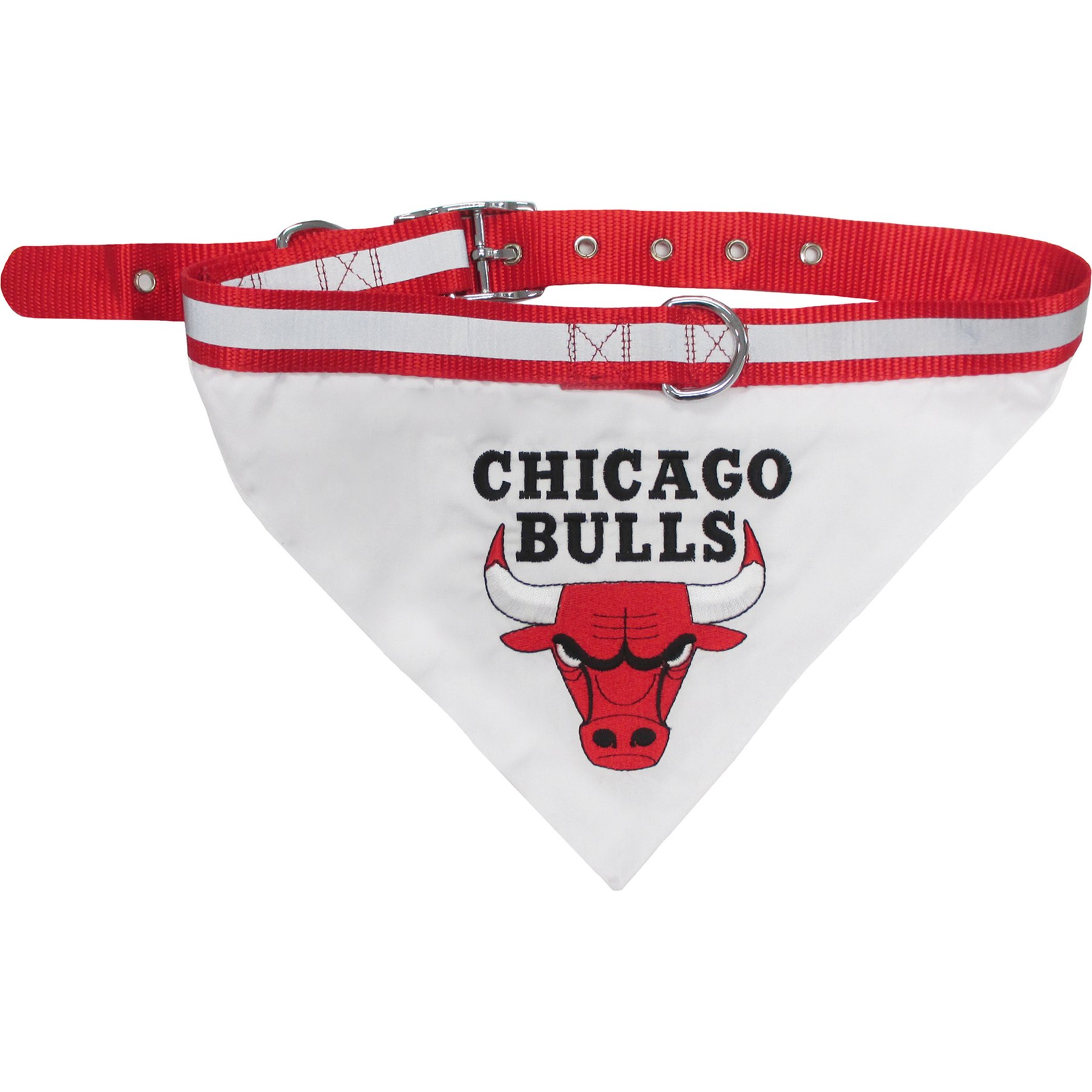 Pets First NBA Chicago Bulls Dog Collar Bandana, Small