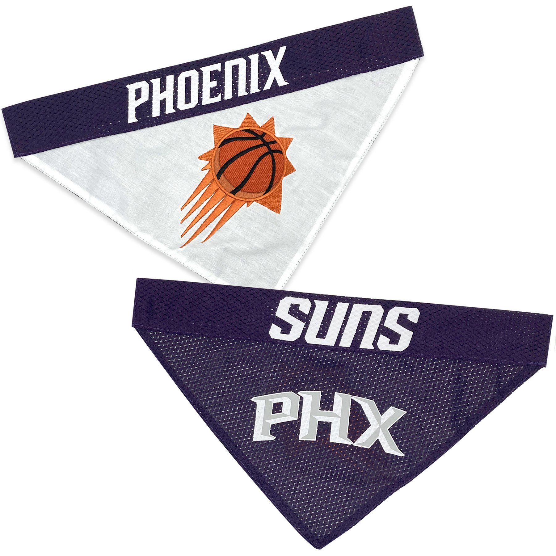 Pets First NBA Pheonix Suns Reversible Dog Bandana, Small/Medium