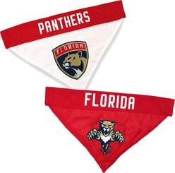 Pets First NHL Florida Panthers Reversible Dog Bandana, Small/Medium