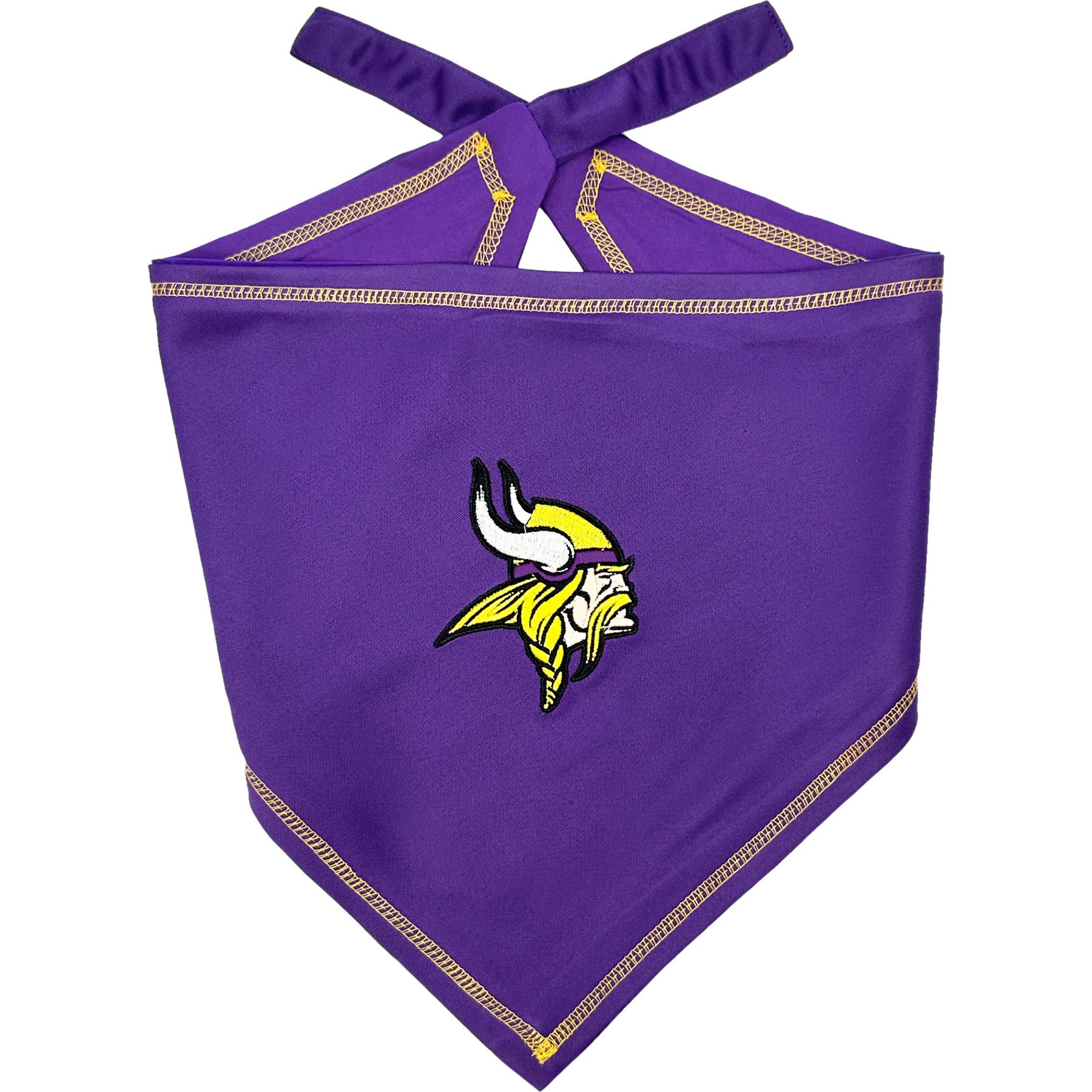Pets First NFL Tie Around Dog & Cat Bandana, Minnesota Vikings, Large/X-Large