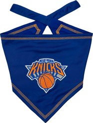 Pets First NBA New York Knicks Tie Around Dog Bandana, Large/X-Large