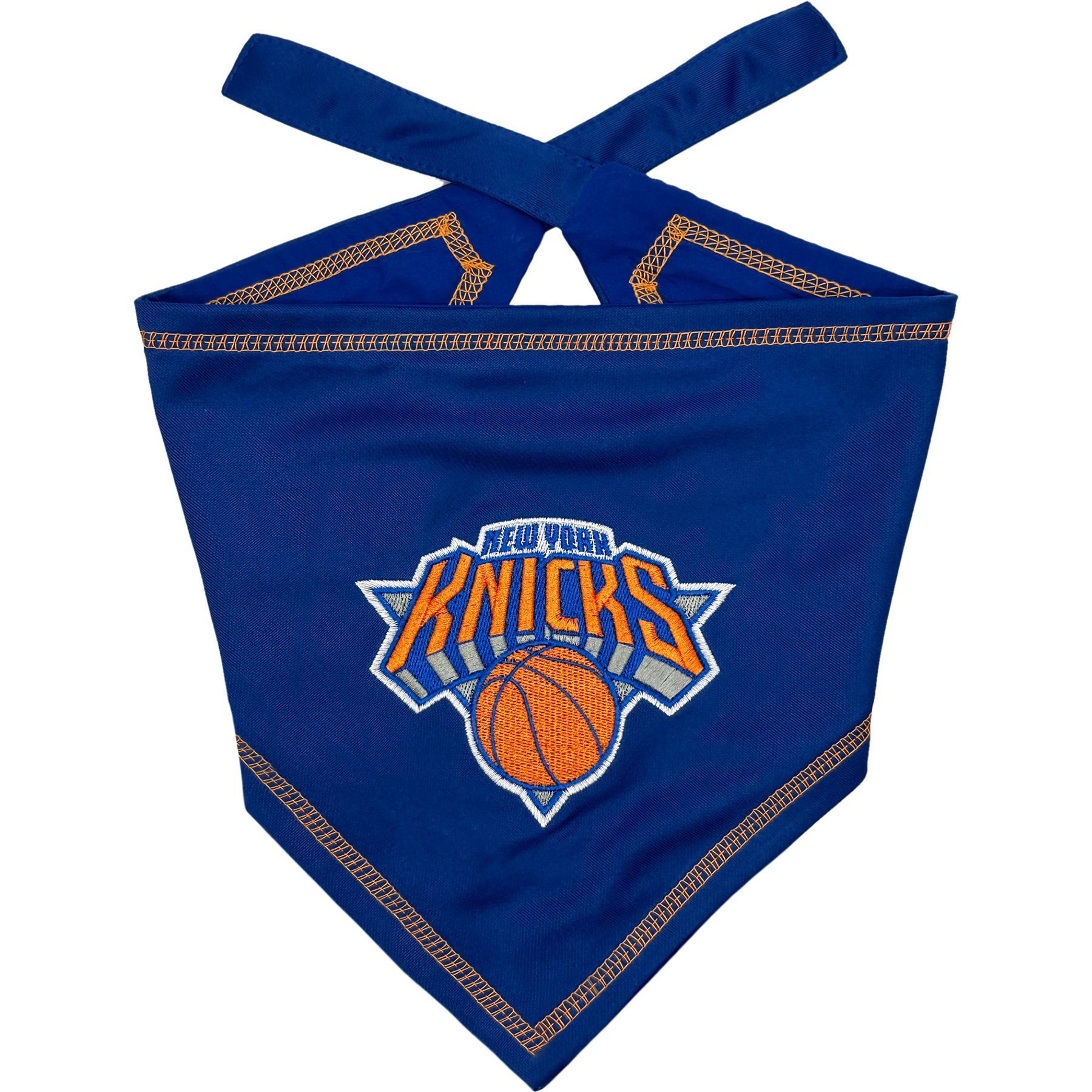 Pets First NBA New York Knicks Tie Around Dog Bandana, Small/Medium
