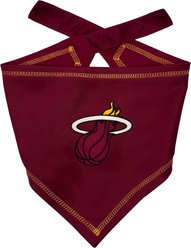 Pets First NBA Miami Heat Tie Around Dog Bandana, Small/Medium