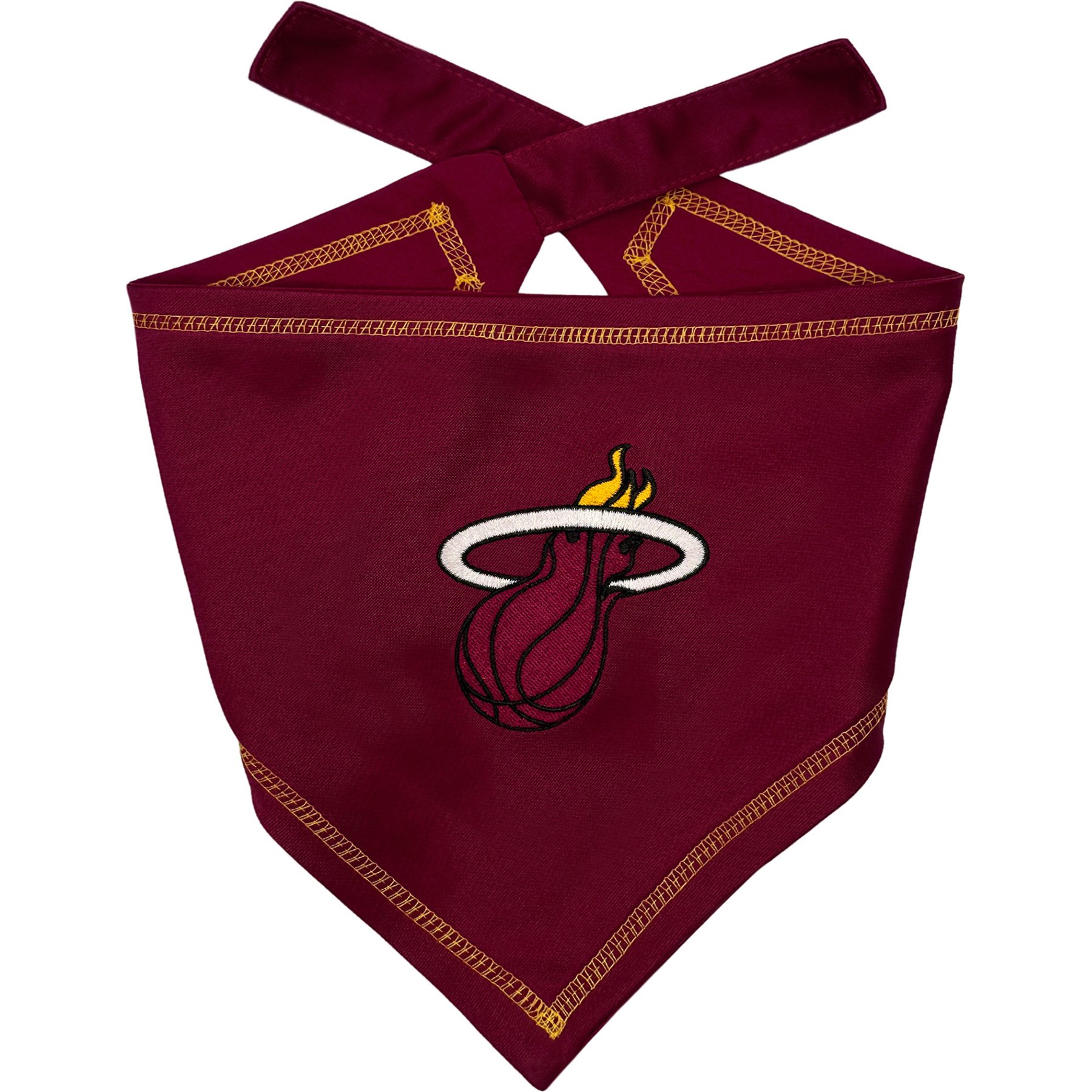 Pets First NBA Miami Heat Tie Around Dog Bandana, Small/Medium