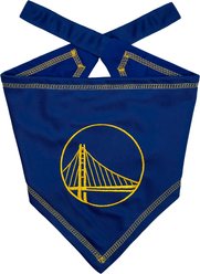 Pets First NBA Golden State Warriors Tie Around Dog Bandana, Small/Medium