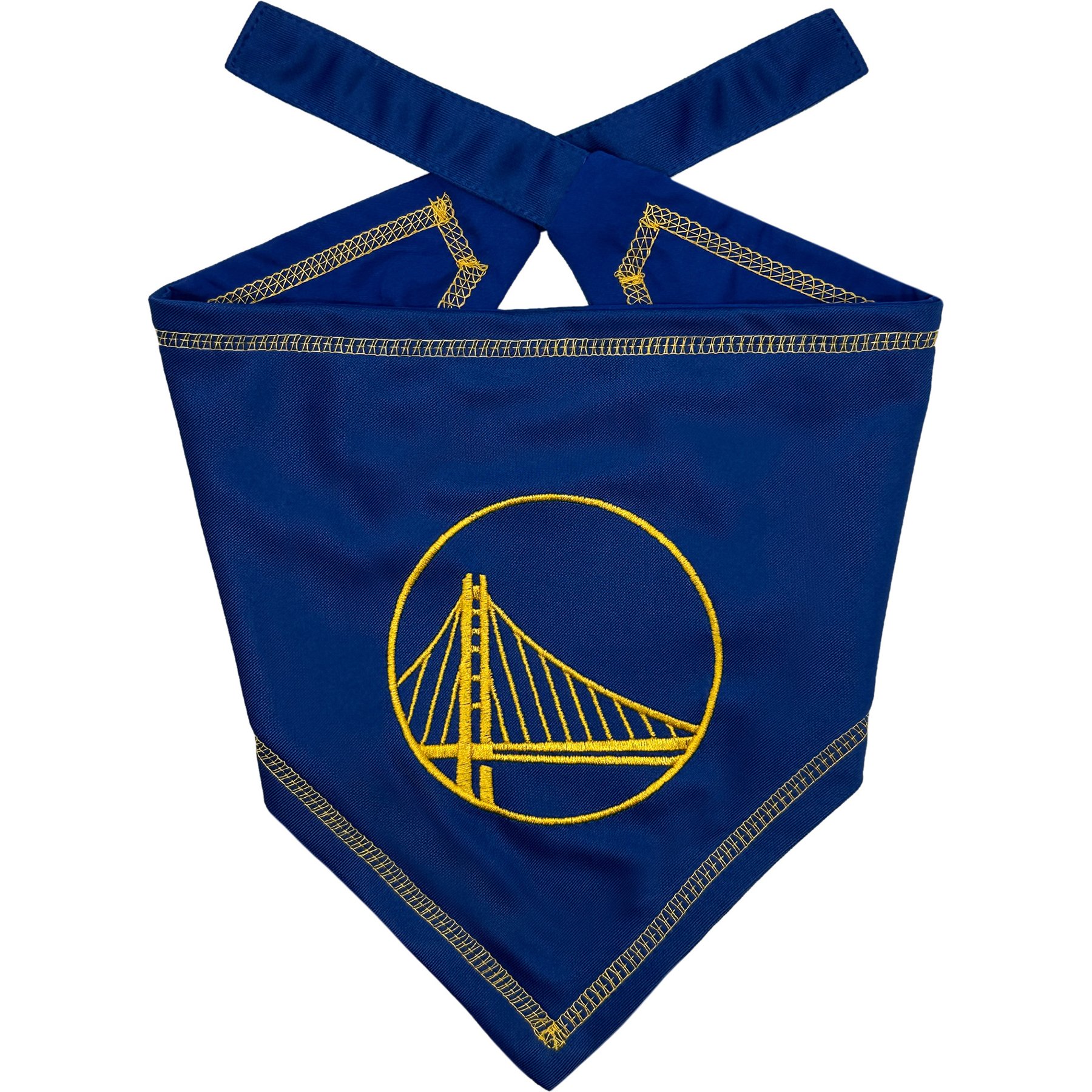 Pets First NBA Golden State Warriors Tie Around Dog Bandana, Large/X-Large