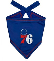 Pets First NBA 76ers Tie Around Dog Bandana, Large/X-Large