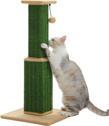 PAWZ Road 32-in Ultimate Large Cat Scratching Post with Woven Sisal, Green