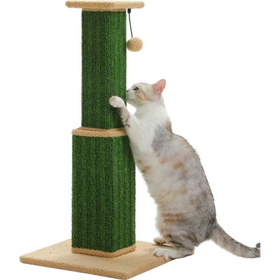 PAWZ Road PAWZ Road 32-in Ultimate Large Cat Scratching Post with Woven Sisal, Green