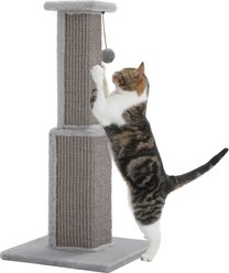 PAWZ Road 32-in Ultimate Large Cat Scratching Post with Woven Sisal, Grey