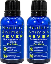 Healthy Animals 4Ever Oral Cat Dental Supplement, 25-g bottle, 2 count
