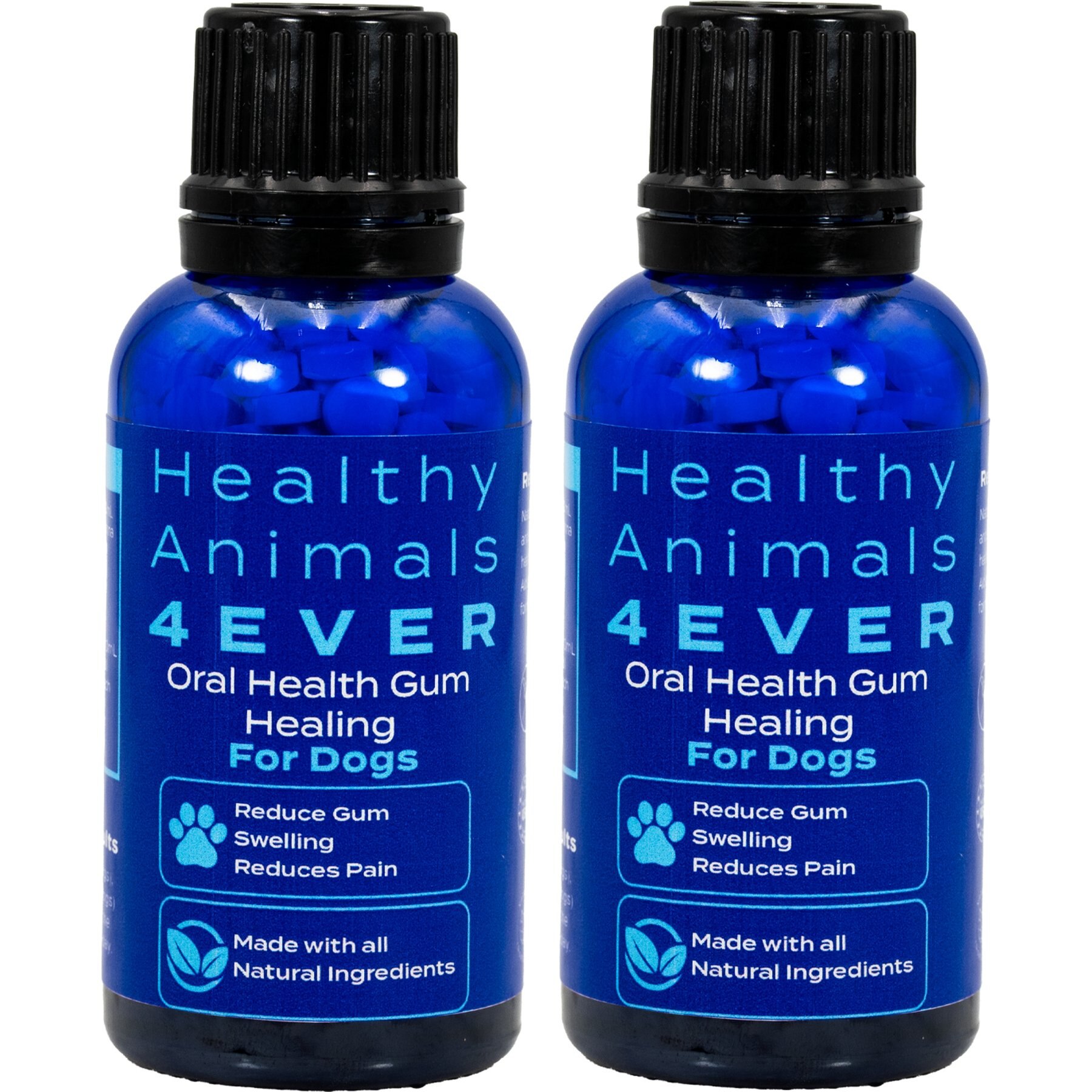 Healthy Animals 4Ever Oral Dog Dental Supplement, 25-g bottle, 2 count