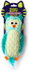 Quirky Kitty Quirky Kitty Glowing Forest Night Owl Cat Kicker Toy with Catnip, Multicolor