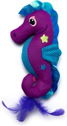 Quirky Kitty Cooling Ocean Sea Horse Cat Kicker Toy with Catnip, Multicolor slide 2 of 4