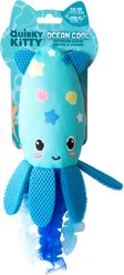Quirky Kitty Cooling Ocean Octupurr Cat Kicker Toy with Catnip, Multicolor