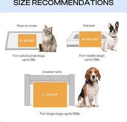 Luciphia Reversible Sherpa Dog & Cat Blanket, Gray, 23 x 16-in slide 2 of 7
