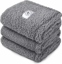 Luciphia Reversible Sherpa Dog & Cat Blanket, Gray, 23 x 16-in
