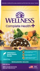 Wellness Complete Health+ Adult Whitefish & Sweet Potato Dry Dog Food, 4-lb bag