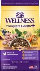 Wellness Complete Health+ Adult Chicken & Oatmeal Dry Dog Food, 4-lb bag