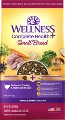 Wellness Complete Health+ Adult Small Breed Turkey & Oatmeal Dry Dog Food, 10.5-lb bag