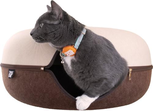 Show full view: Travel Cat Donut Cat Hideaway Cave & Scratcher Cat Bed, Meowcchiatio slide 7 of 9