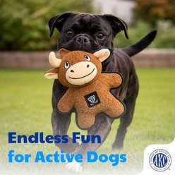 American Kennel Club Muscle Tough Bull Squeaky Plush Dog Toy slide 2 of 8