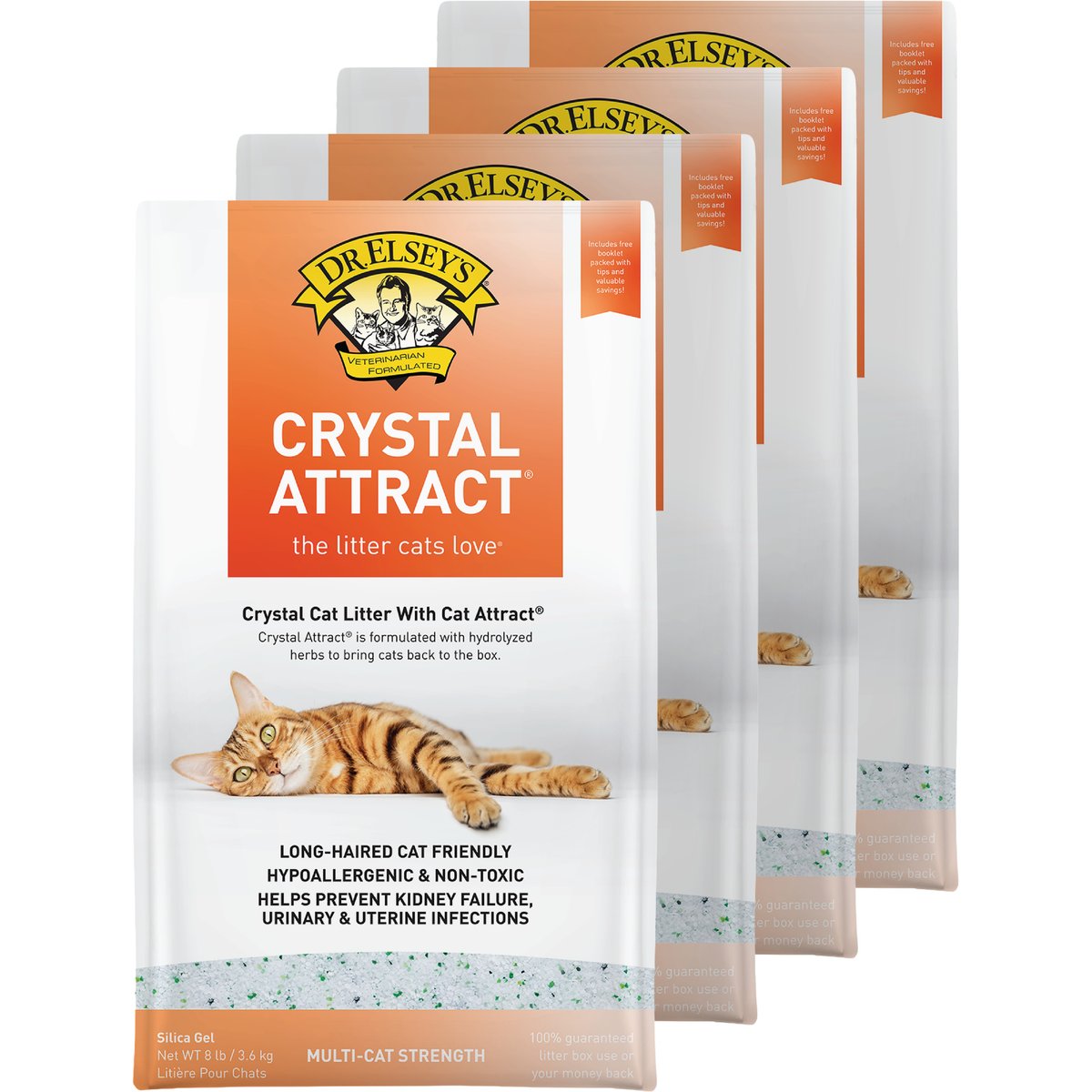 Dr. Elsey's Crystal Attract Crystal Cat Litter, 24-lb bundle